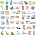 thumbnail image 2 of Calcomanías adhesivas para botellas de agua, paquete de 100 unidades, lindas pegatinas estéticas de vinilo impermeables para computadora portátil, Hydroflask, monopatín, pegatinas para computador, 2 of 5