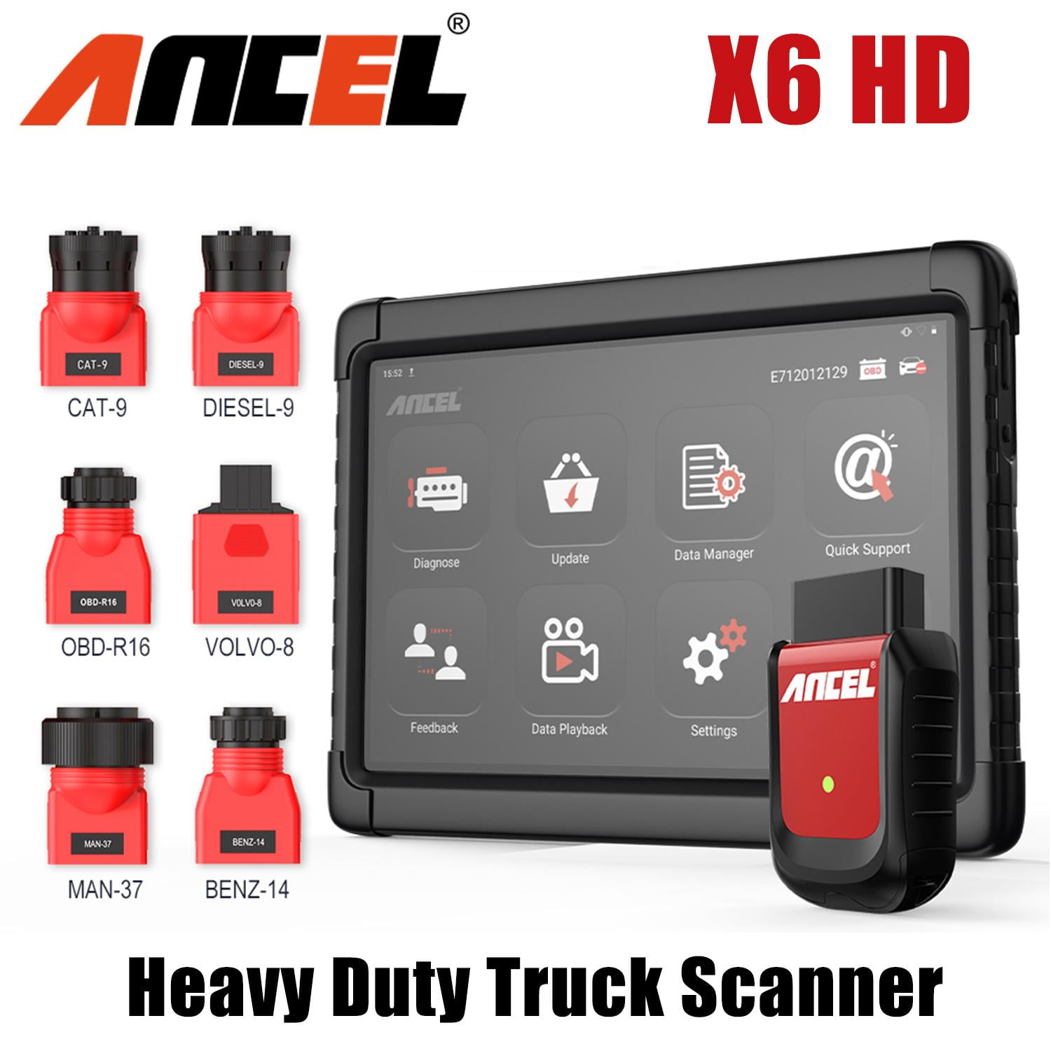 Buy ANCEL X6 HD Professional Truck Diagnostic Tablet Heavy Duty Truck