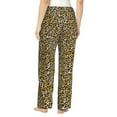 thumbnail image 3 of Uemuo Leopard Pattern Women's Wide Leg Palazzo Lounge Pants with Pockets Light Weight Loose Comfy Casual Pajama Pants-XX-Large, 3 of 9