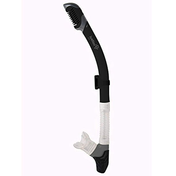 Ivation Dry Snorkel Snorkeling with Purge Valve, Flexible Mouthpiece