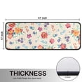 thumbnail image 5 of Kitchen Rugs Sets Of 2,Pioneer Flower Floral Print Pattern Anti Fatigue Kitchen Mat Rugs Non Slip Washable,Decorative Kitchen Floor Mats for Kitchen,Sink,Laundry,17"x47"+17"x47", 5 of 5