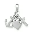 thumbnail image 1 of 14K White Gold Faith, Hope & Charity Charm, 1 of 2