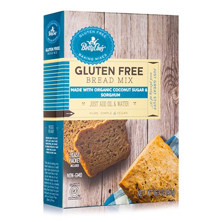 Gluten Free Bread Mix - 16.3 oz (461 Grams) by Betty Lou's ...