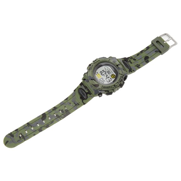 Yajisi Sports Watch Waterproof Noctilucent Chronograph Digital Watch for Men Camouflage Green (9.8 inches / 25 cm)