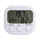 thumbnail image 1 of Termómetro digital de alta precisión, termómetro, humedad, reloj, barómetro, higrómetro (blanco), 1 of 7