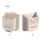 thumbnail image 3 of Kearding Compartimiento de comida de la puerta del armario del ABS resistente al desgarro montado en la pared debajo del contenedor de la puerta Suministros de limpieza para el hogar Blanco 10L, 3 of 6