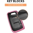 thumbnail image 7 of Key Fob Cover Compatible with Volkswagen Atlas Alltrack Jetta Passat Tiguan Keychain Case Holder Protector,Black-pink, 7 of 7