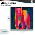 thumbnail image 4 of Stupell Industries Contemporary Pink & Yellow Bear Standing Tall Gray Framed Giclee Art, 17 x 17, by Chromatic Storm Studio, 4 of 8