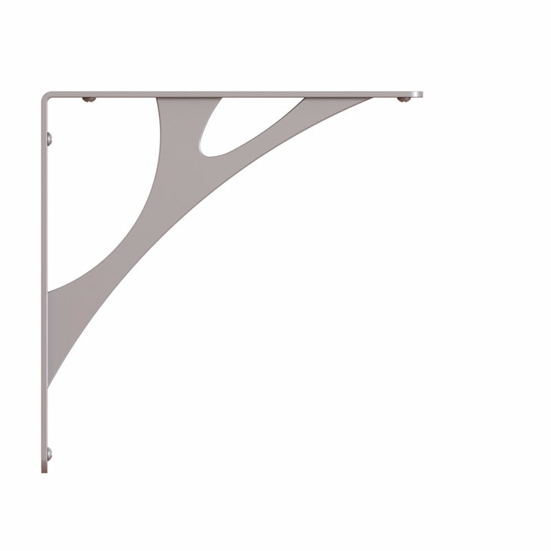 RP-201MN-8SN Manhattan Style Decorative Shelf Bracket, Nickel, 8-In. - Quantity 1