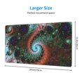 thumbnail image 4 of Large Mouse Pad, Fractal Colorful Vortex Non-Slip Waterproof Rubber Keyboard Office Desk Pads Mousepad, 29.5 x 15.8 inches 3mm Thick, 4 of 7