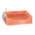 thumbnail image 6 of EHJRE Litter Tray for Small Dogs Indoor Dog Potty Tray Anti Splashing Potty Trainer Orange, 6 of 8
