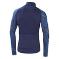 thumbnail image 3 of Ropa de ciclismo de triatlón para hombre, camiseta de manga larga transpirable con cremallera completa y corte ajustado para descenso en pendiente, 3 of 4