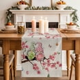 thumbnail image 2 of Table Runner 72 Inches Long for Kitchen Dining, Easter Dresser Scarf Farmhouse, Dining Table Decorations for Wedding/Parties, Country Spring Gnomes Flowers Colorful Eggs Retro 18 x 72 In, 2 of 8