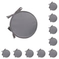 thumbnail image 2 of Cojín para silla Wosthever de algodón gris claro 10piezas, 2 of 6