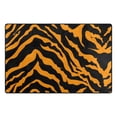 thumbnail image 2 of Tiger Print Background Area Floor Mats Non-Slip Rugs Soft Doormat 31 x 20 inch Carpet for Living Dining Room Bedroom Decorative, 2 of 7