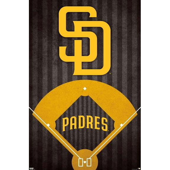 MLB San Diego Padres - Logo Wall Poster, 14.725" x 22.375"