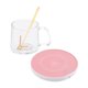 thumbnail image 3 of Calentador de Bebidas Calentador de Té Posavasos Temperatura , con Copa Rosa Redondo con Copa Rosa, 3 of 9