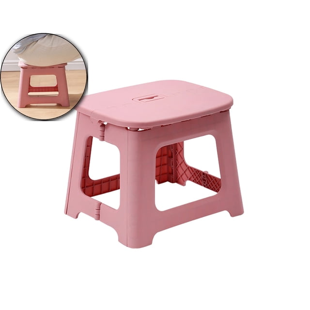 Dvruxg Folding Step Stool, Step Stool, Heavy Duty Step Stools for Adults, Compact Foot Stools, Light-Weight Toddler Step Stool for Kitchen, Bathroom