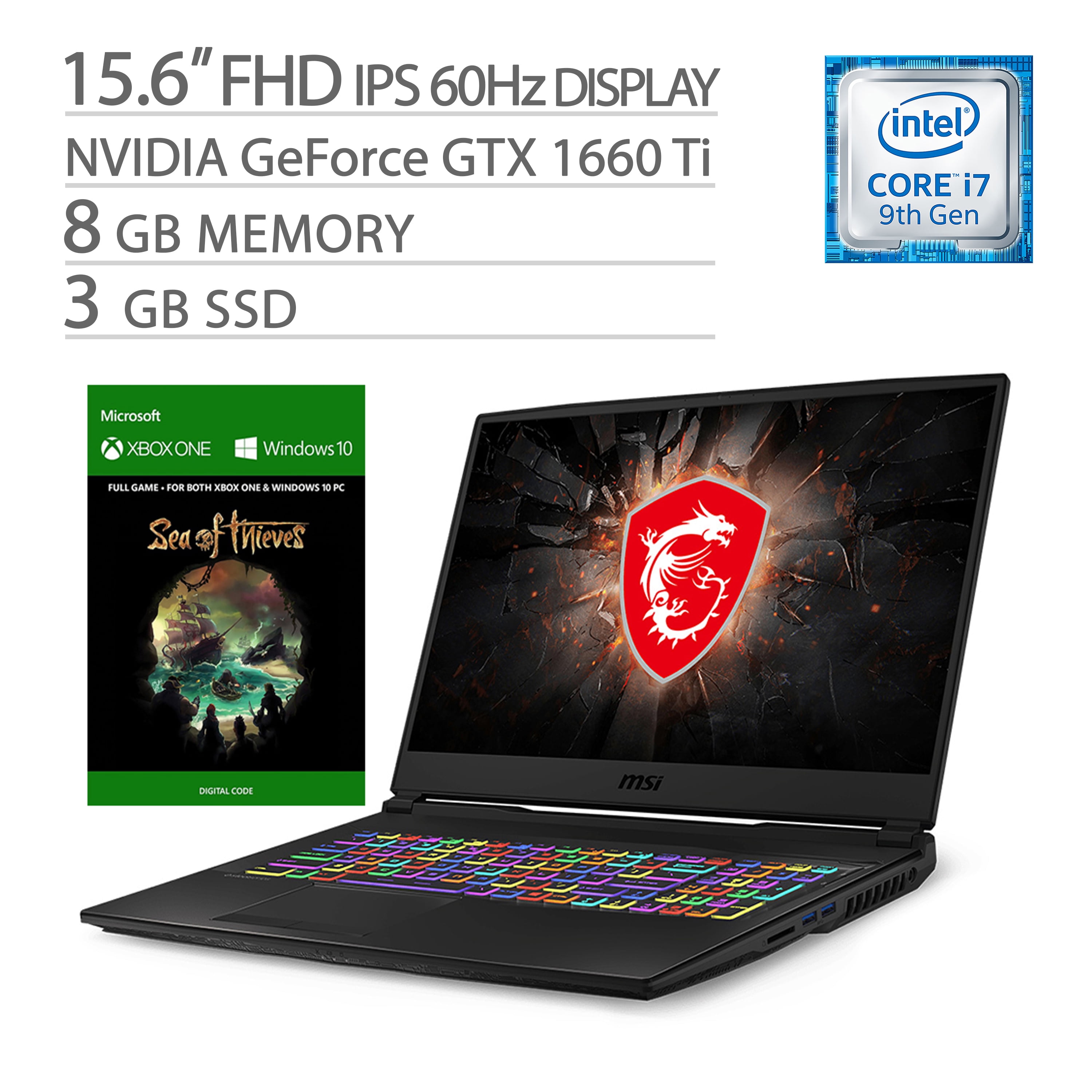 Msi Gl63 Gaming Laptop Vr Ready Intel I7 9750h Gtx 1660 Ti 15 6 Fhd Ips Level 8gb Ram 3tb Ssd 6 Core Up To 4 50 Ghz Rgb Hdmi Mdp Killer Lan Sea Of Thieves Walmart Com Msi Gl63 Gaming Laptop Vr Ready Intel I7 9750h Gtx 1660 Ti 15 6 Fhd Ips Level 8gb Ram 3tb Ssd 6 Core Up To 4 50 Ghz Rgb Hdmi Mdp Killer Lan Sea Of Thieves Walmart Com