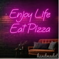 thumbnail image 5 of Handmadetneonsign Enjoy Life Eat Pizza Neon Sign, Pizza Wall Art Decor, Pizza Store Wall Decor 63042, 5 of 5
