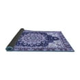 thumbnail image 2 of Ahgly Company Indoor Square Geometric Blue Traditional Area Rugs, 6' Square, 2 of 4