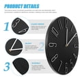 thumbnail image 4 of Shisuyan Living Room Non-Ticking Clock Silent Battery Operated Clock Round Wall Clock, 4 of 9