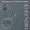 thumbnail image 7 of MJIAexp (71"-91") Stretch Sofa Cover Slipcover,Couch Covers for 3 Cushion Couch Sofa with sofa armrest,Pet Friendly Furniture Protector Sofa with Elastic Bottom for Kids,Jacquard lines(Charcoal), 7 of 7