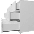 thumbnail image 5 of Kappesberg Collins Modern Dresser in White - 6-Drawer - for Adults and Teens, 5 of 7