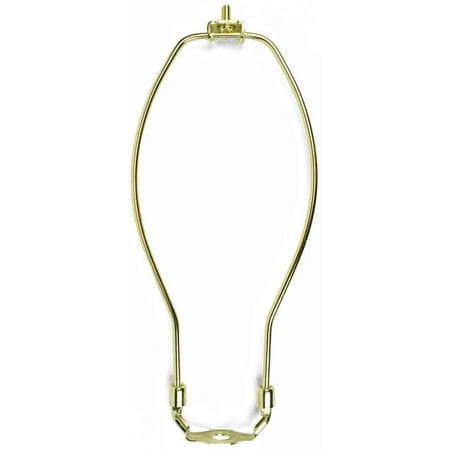 69 Hose Polished Brass - Jandorf 60122 Detachable Lamp Harp, 10 in L X 4-7/16 in W, Polished Brass