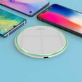 thumbnail image 6 of Wireless Charger Ultra Slim,15W Qi Wireless Charging Compatible with 12/12 Mini/12 Pro Max/SE 2020/11 Pro Max,Samsung Galaxy S21/S20/Note 10/S10 and All Qi-Enabled Phones,White, 6 of 7