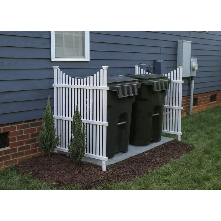 Enclo Huntersville Outdoor No Dig Privacy Fence for AC Units and 