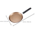 thumbnail image 2 of FONDOTIN 1Pack Golden Aluminum Alloy Non-Stick Frying Pan for Even Heat Dissipation Induction Cooker Compatible 8 Inch, 2 of 8