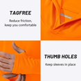 thumbnail image 4 of YUCOLEN Men's UPF 50+ Long Sleeve Active Hoodie Shirts Sun Protection Lightweight Quick Dry Sport Tops Orange S, 4 of 6