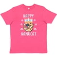 thumbnail image 3 of Inktastic Happy Hanucat with Menorah Youth T-Shirt, 3 of 5