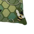 thumbnail image 3 of Liora Manne  Marina Bee Free Indoor/Outdoor Pillow 12" x 18" - Green, 3 of 5