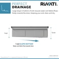 thumbnail image 7 of Ruvati RVH6222ST 33 in. 16 Gauge Stainless Steel Workstation Two Tiered Double Ledge Undermount Kitchen Sink, Silver, 7 of 7