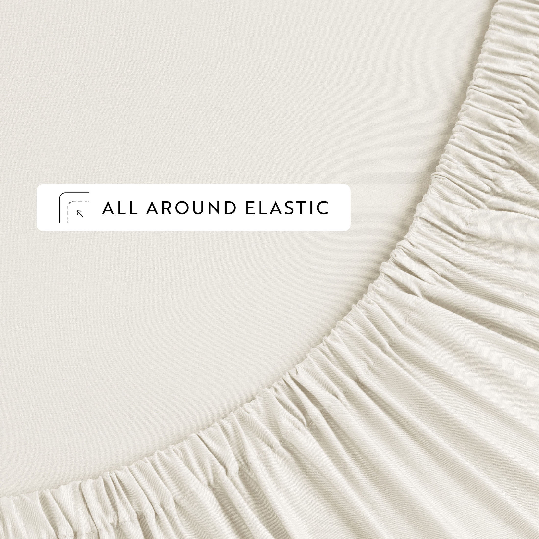 Luxury Cooling 100% Rayon From Bamboo Silky Soft Bed Sheets Set Ivory Full Size Bedding by Comfort Canopy