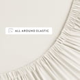 thumbnail image 6 of Luxury Cooling 100% Rayon From Bamboo Silky Soft Bed Sheets Set Ivory Twin Size Bedding by Comfort Canopy, 6 of 12