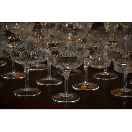- LAMINATED POSTER Crystal Glasses Leaded Drink Ware Glass Poster Print 24 x 36