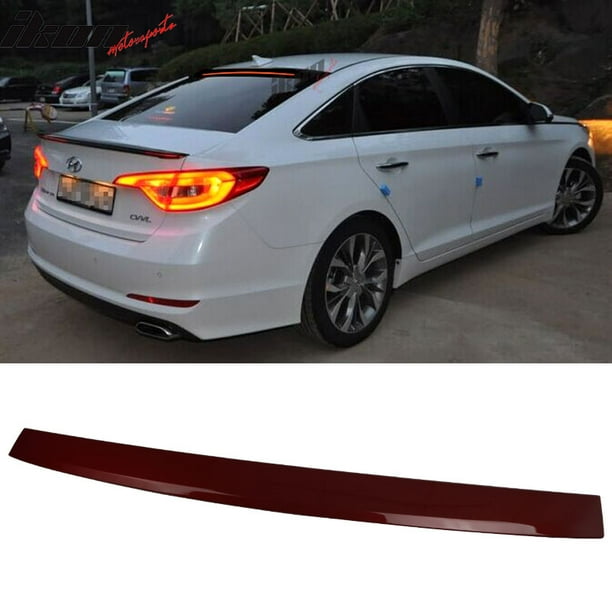 Compatible with 1517 Hyundai Sonata Roof Spoiler LED Light Bar ABS