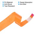 thumbnail image 4 of Uxcell 43.3" Non-Slip Tennis Racket Overgrip Tape Wraps with Hole Orange 9 Pack, 4 of 6