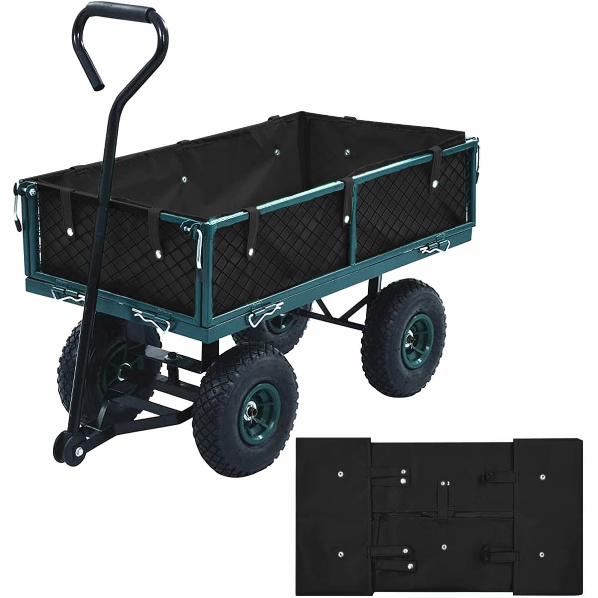 Utility Cart Liner Inlife Heavy Duty Wagon Cart Liner with Buckles