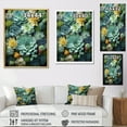 thumbnail image 4 of Designart "Serenity Garden Green Succulents III" Floral & Botanical Floater Framed Canvas Art Print, 4 of 7