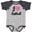 Vintage Heather and Navy, variant on Inktastic I Love Softball Girls Sports Girls Baby Bodysuit