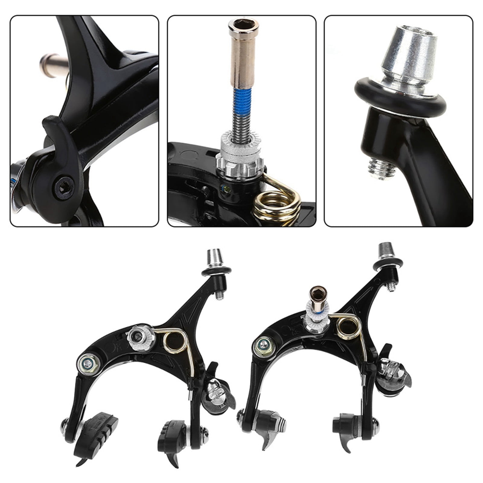 Bike Brake Calipers, Road Bike V Shape Mechanical Dual Brake Set