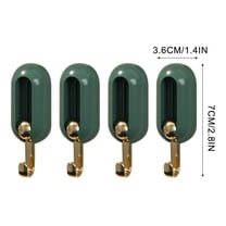 LACKUST Wall Hooks on Sale,4PCS Wall and Hook with 360 Degree Rotation Vientiane Hook Foldable Small Adhesive Hook,green