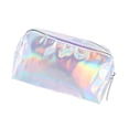 thumbnail image 4 of Unique Bargains 1Pc Women Durable Waterproof Cosmetic Bag for Toiletry Silver Tone, 4 of 4