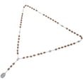 thumbnail image 3 of Wooden Rosary Beads for Men, Elegant Neck Chain with Detailed Craftsmanship, Stylish Look, 3 of 5