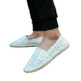 thumbnail image 3 of Men's Breathable Solid Color Korean Version Trendy Casual Comfortable Lightweight Linen Sole Sneakers Shoes Men, 3 of 8