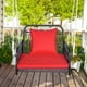 thumbnail image 1 of Costway Columpio Colgante, Mecedora Tejida De Ratán Con Respaldo Y Cojín De Asiento, Cuerda Resistente Para Colgar, Para Una Persona, Para Porche, Patio, Balcón, Patio Trasero, 1 of 5